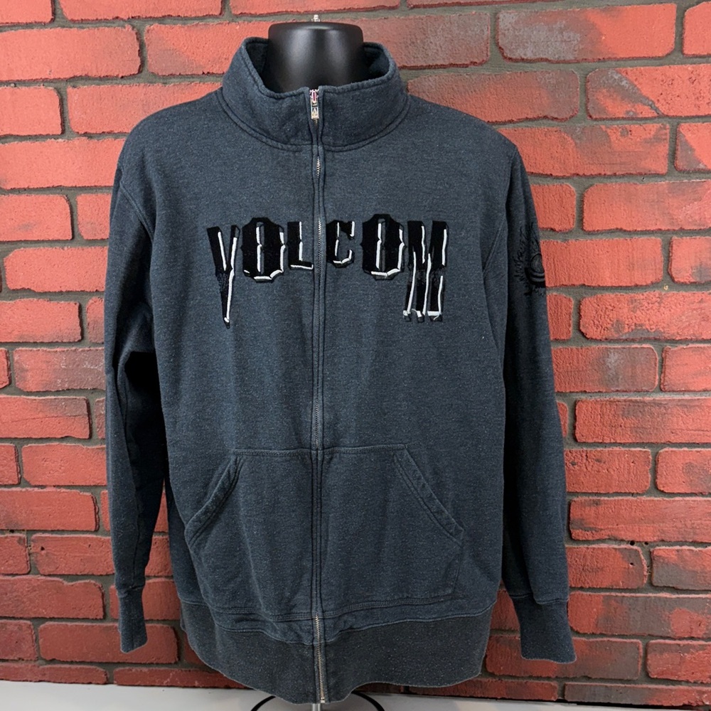 Volcom Men's XXL Sweatshirt Full Zip Grey